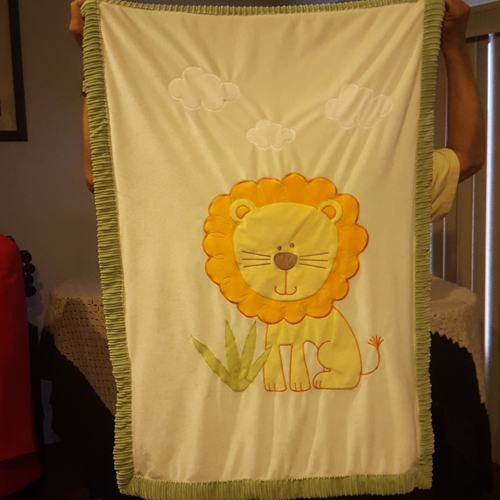 Lion Print Child's Blanket/Mat.